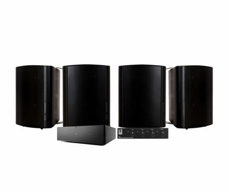 Sonos Amp med SC4B högtalarväxel & 2 par svarta DLS MB6i i gruppen Paketlösningar / Paket för hemmet / Multiroompaket hos BRL Electronics (SETAMPPKT1)