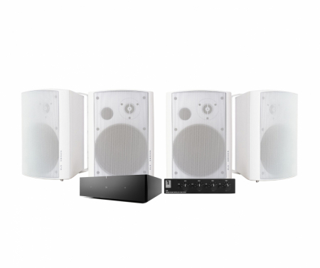 Sonos Amp med SC4B högtalarväxel & 2 par vita DLS MB6i i gruppen Paketlösningar / Paket för hemmet / Multiroompaket hos BRL Electronics (SETAMPPKT2)